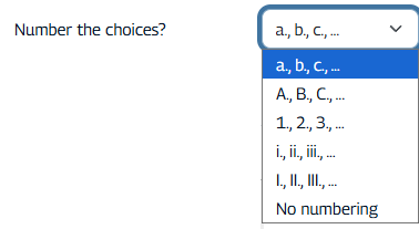 numbering