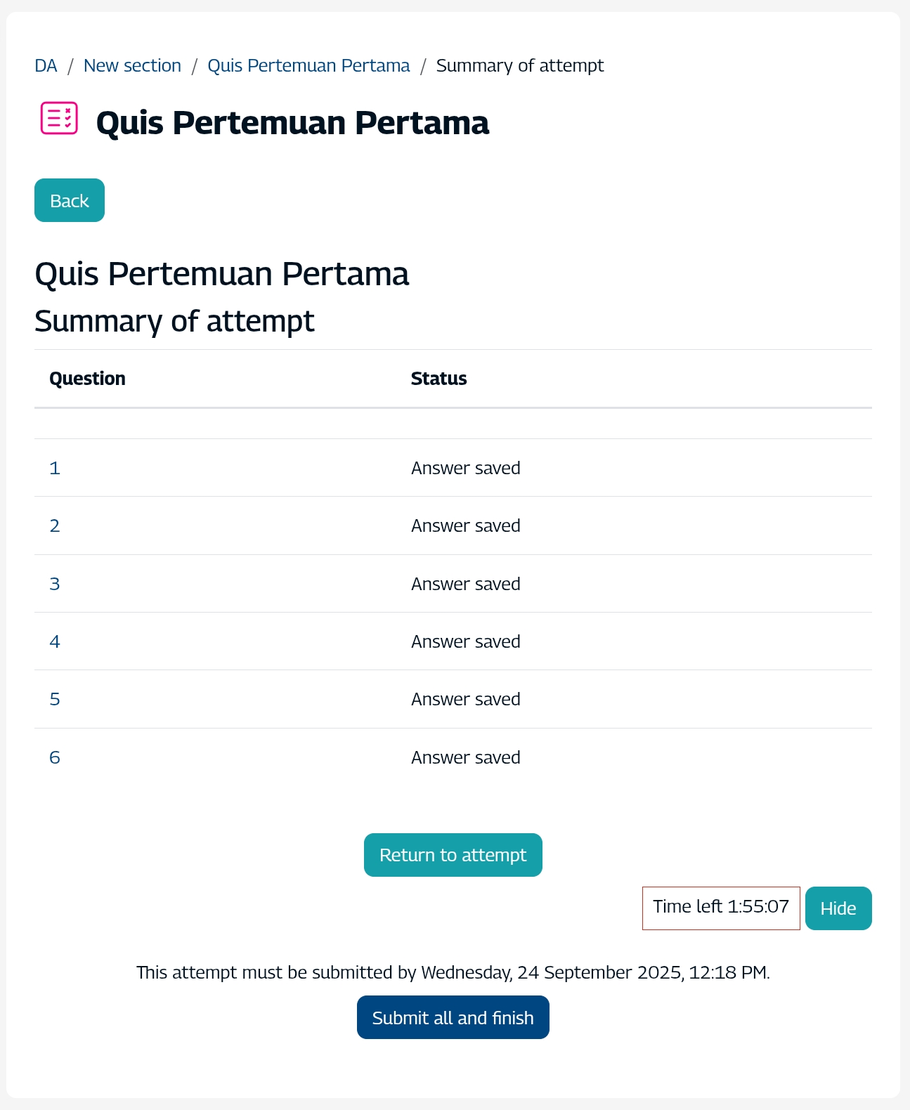 quizzsummary